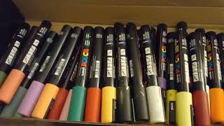 29 Posca Paint Markers 5M Medium Posca Markers with Reversible Tips Posca Marker Set of Acrylic [upl. by Ahslek]