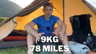 Backpacking Gear Load Out  Sub9kg  20lbs for 78 Miles inc Food [upl. by Arraeic]