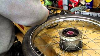 repacking moped wheel bearings [upl. by Marvel]