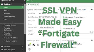 How to Configure SSL VPN on FortiGate Firewall StepbyStep Guide [upl. by Chancey]