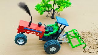 mini creative diy tractor plough machine making like Sano creator Acrofter1 [upl. by Laoj]