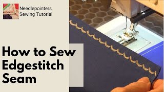 How to Edgestitch Topstitch [upl. by Eiroc547]