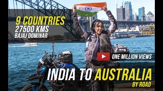 India to Australia on a Motorcycle  27500 kms  9 Countries  Candida Louis [upl. by Yniffit]