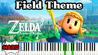 FIELD Theme  Zelda  Echoes of Wisdom  Piano Tutorial Sheet music [upl. by Nevai]