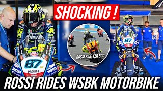 SHOCKING Valentino Rossi rides a WSBK racing motorbike at the Jerez Circuit [upl. by Ariel]