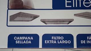 Instalación de campana para cocina Sanaire Premium con extractor purificador de aire y foco LED [upl. by Mansfield]