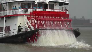 Mississippi Steamboat Natchez Horn  very loud [upl. by Nnylannej672]