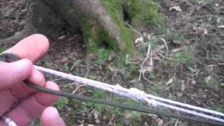 Bushcraft  Alternative Tarp Guyline Technique  Tarp Tensioners [upl. by Alym]