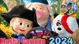 Masha and Bicycle Car Race Friends 🥰 🐼masha cartoon gaming  new masha cartoon 2024  new cartoon [upl. by Lon]