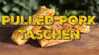 PULLED PORK TASCHEN  Knuspriges Fingerfood vom Grill [upl. by Seraphim]