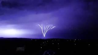 Nicosia Cyprus Upward lightning slow motion 1942019 [upl. by Sebastiano]