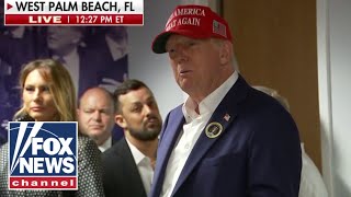 Trump thanks staff after voting in Florida Lets see if we can close it out [upl. by Quintessa626]