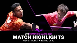 Omar Assar vs Lin Gaoyuan  MS R32  WTT Champions Macao 2024 [upl. by Sacrod]