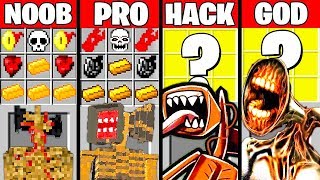 Minecraft Battle SIREN HEAD CRAFTING CHALLENGE  NOOB vs PRO vs HACKER vs GOD  Funny Animation [upl. by Owens]