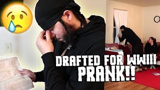 I GOT DRAFTED TO FIGHT IN WW3 PRANK ON GIRLFRIEND [upl. by Eenel176]