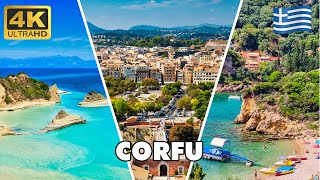 CORFU Island  Greece 🇬🇷  Best Beaches and Places  Travel Guide 4K UHD [upl. by Temp]