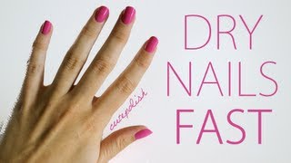 5 Ways To Dry Your Nails Fast [upl. by Armallas]