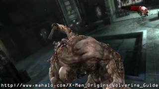 XMen Origins Wolverine Walkthrough  WENDIGO Prototype Boss Fight [upl. by Ahsatam]