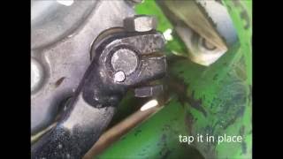 fix slipping shift lever worn splines 5 min fix pin [upl. by Ahcim]