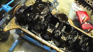 Jeep Engine Tear Down Crankshaft Removal and Inspection [upl. by Aidaas]