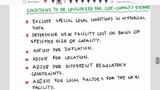 Lesson 03E  Considerations for CostCapacity Estimate and Problem 3 [upl. by Buote]