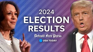 Live Michigan election results 2024 election updates of Harris vs Trump presidential race [upl. by Ahsanat464]