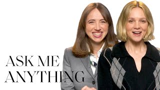 Carey Mulligan amp Zoe Kazan Reveal Something No One Knows amp Talk She Said  Ask Me Anything  ELLE [upl. by Okemak956]