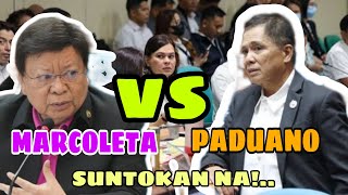 PADUANO vs MARCOLETA nagkagulo sa senate hearing Ng office of vice president [upl. by Boys]