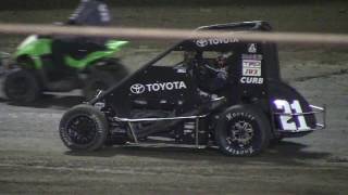 Christopher Bell amp Kyle Larson Put on the greatest midget show on Dirt EVER [upl. by Hubble565]