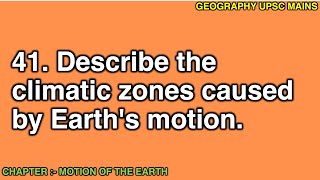 241 Climatic Zones Created by Earths Motion  Describing Global Climate Patterns [upl. by Arbed]