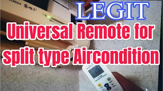 Problem No More Split Type Aircon No Remote  Buy  Amazon Universal Remote 1000 amp 1 Very cheap [upl. by Assirod799]