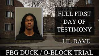 Lil Dave testifies about the leadership and structure of O Block at FBG Duck OBlock trial [upl. by Tabb]