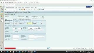 Scheduling Agreement creation in SAP MM [upl. by Alexandra]