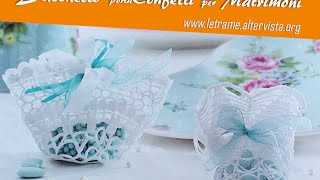 Tutorial Bomboniera Centrino porta confetti 12 [upl. by Adoh]