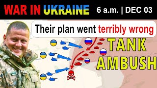 03 Dec CROSSROAD OF DEATH Russian Columns DESTROYED BY TANK FIRE  War in Ukraine Explained [upl. by Fia855]