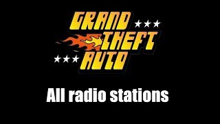 GTA 1 GTA I  All Radio Stations [upl. by Ruperto773]