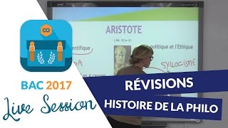 Bac 2017  Révisions live de Philo  Histoire de la Philosophie [upl. by Olivero857]