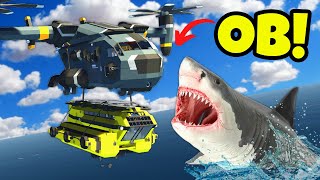 We Used a SUBMARINE to Survive SHARKS in Stormworks Multiplayer [upl. by Eiznekcam]