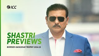 Ravi Shastri previews the BorderGavaskar Trophy 202425  WTC25 [upl. by Rramel9]