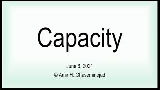 Capacity [upl. by Nakhsa616]