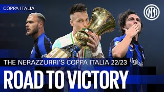 ROAD TO VICTORY 🏆  OUR 2223 COPPA ITALIA JOURNEY 🖤💙 [upl. by Bagley]