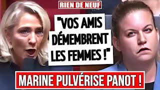 MARINE LE PEN pulvérise MATHILDE PANOT sur les DROITS des FEMMES [upl. by Mendes]