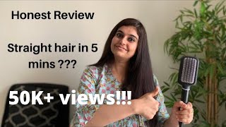 How To Use Philips Hair Straightening Brush  Philips Hair Straightener Brush  Philips StyleCare [upl. by Airdnat]