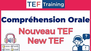 TEF compréhension Orale Nouveau TEFNEW TEF [upl. by Dolorita]