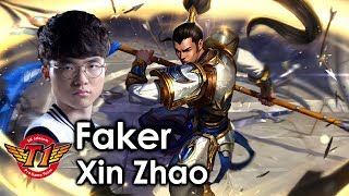 Faker picks Xin Zhao [upl. by Nylitsirk891]