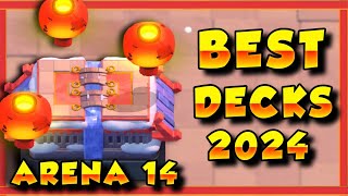 Best Arena 14 Decks Serenity peak Decks in Clash Royale  Best Clash Royale Arena 14 DECKS 2024 [upl. by Naujahs]