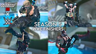 All Season 5 WWE Finishing Moves Cody Rhodes  Rey Mysterio  Modern Warfare 3Warzone [upl. by Selina611]