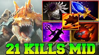 Primal Beast Dota 2 Carry Mid Meta With 21 Kills 733 Pro Gameplay Guide Build [upl. by Irbmac512]