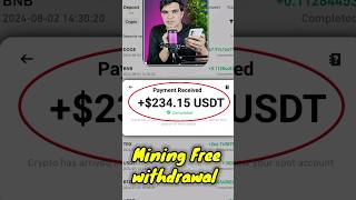 Mine 234 FREE 🤑 Bitcoin Mining bitcoinmining [upl. by Gnourt]