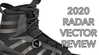 2020 Radar Vector BOA Water Ski Binding Review [upl. by Rainer]